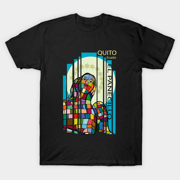 Virgen del Panecillo Quito T-Shirt by leeloolook